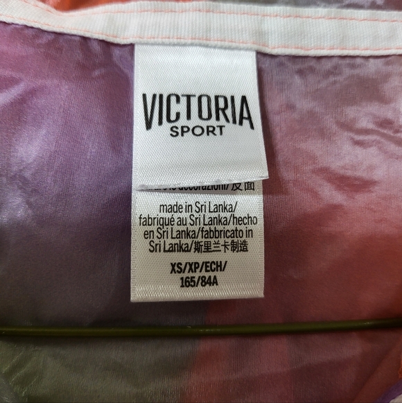 Victoria Secret Sport Half Zip Anorak Jacket Women XS Wind Breaker Rainbow Thin - Picture 7 of 10